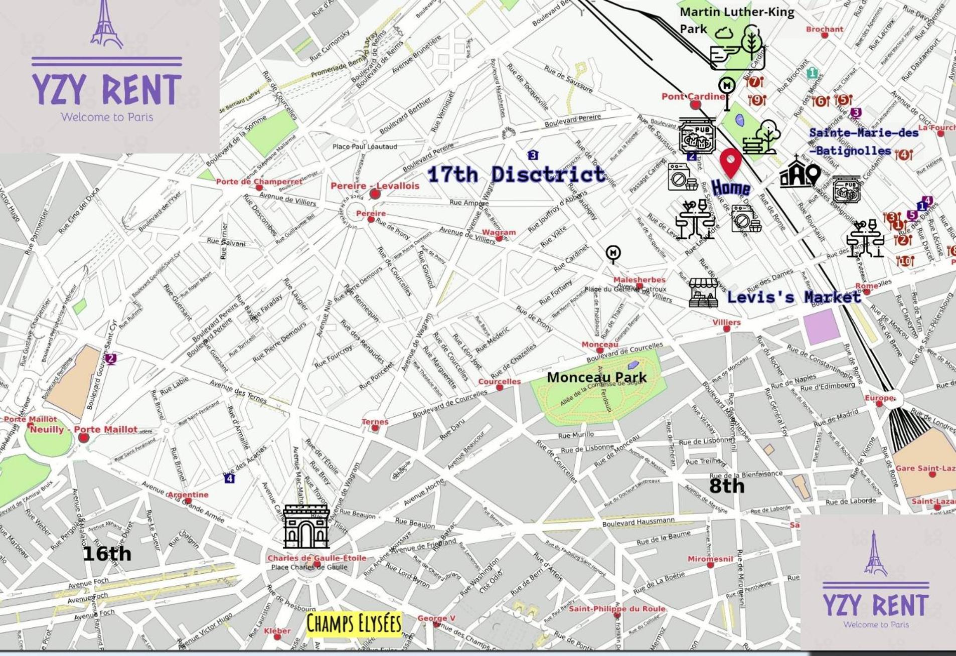 Studio Moderne Au Coeur De Paris Batignolles Екстериор снимка